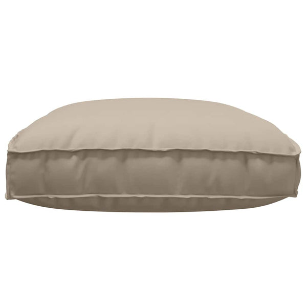 Taupe Kissen 120x80 cm Oxford-Stoff