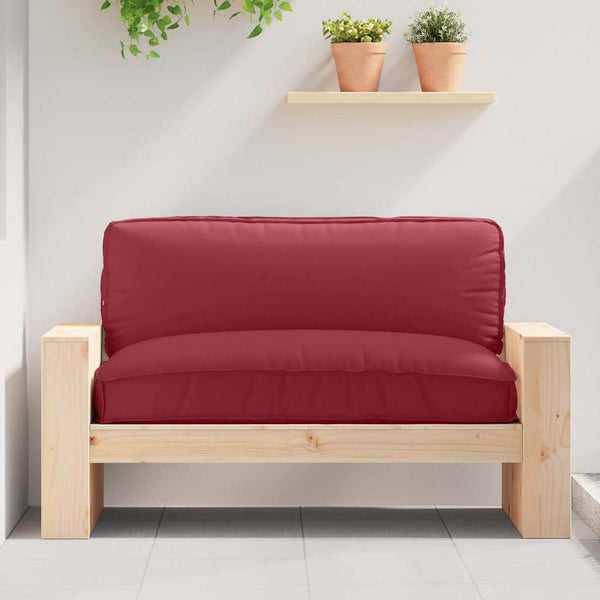Weinrotes Kissen 120x80 cm Oxford-Gewebe
