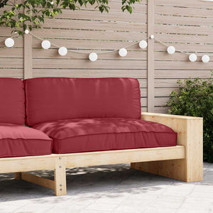 Weinrotes Kissen 120x80 cm Oxford-Gewebe