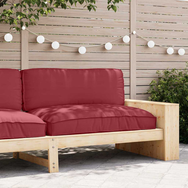 Weinrotes Kissen 120x80 cm Oxford-Gewebe