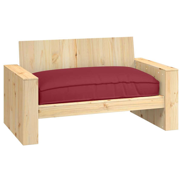 Weinrotes Kissen 120x80 cm Oxford-Gewebe