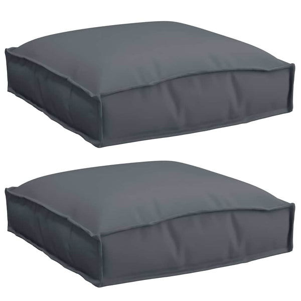 Anthrazit Kissen 2er Set 40x40 cm Oxford