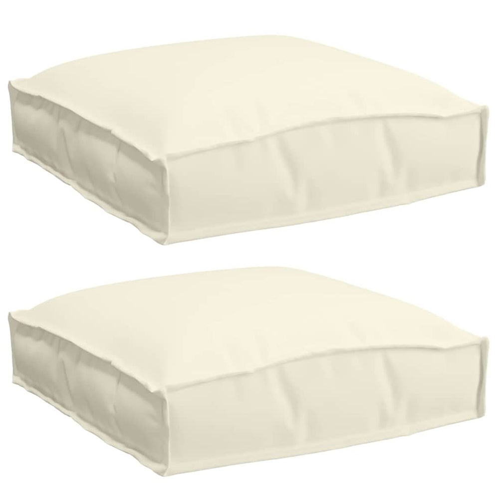 Creme Kissen 2er Set 40x40 cm