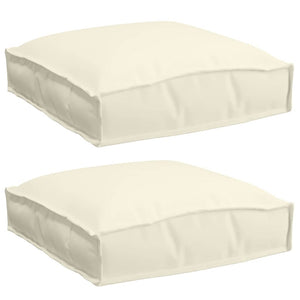 Creme Kissen 2er Set 40x40 cm