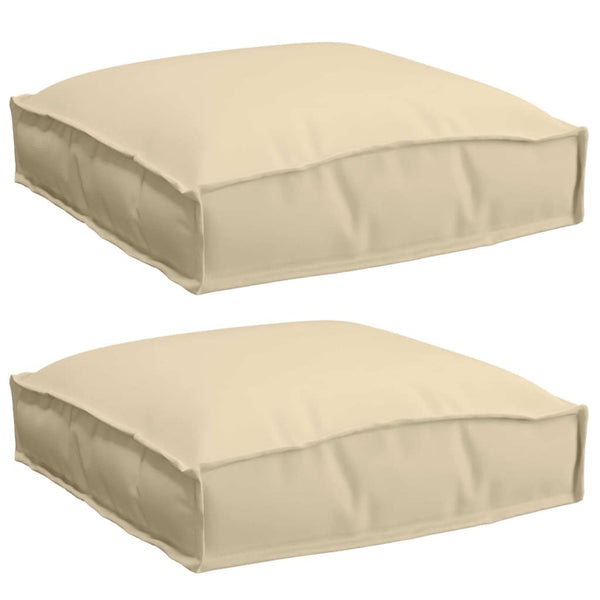 Beige Kissen 2er-Set, 40x40 cm, Oxford-Gewebe