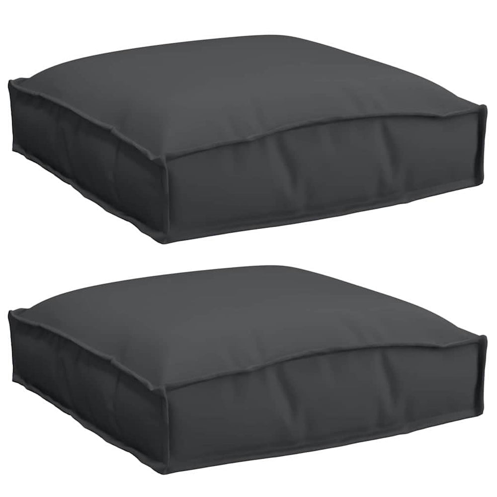Schwarze Kissen 2er Set 40x40 cm Oxford