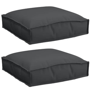 Schwarze Kissen 2er Set 40x40 cm Oxford