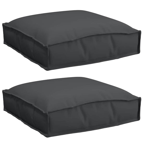 Schwarze Kissen 2er Set 40x40 cm Oxford