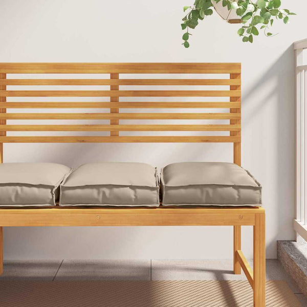 Taupe Kissen 2er Set 40x40 cm Oxford Stoff