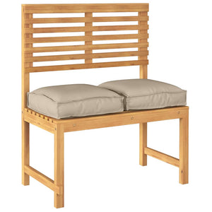 Taupe Kissen 2er Set 40x40 cm Oxford Stoff