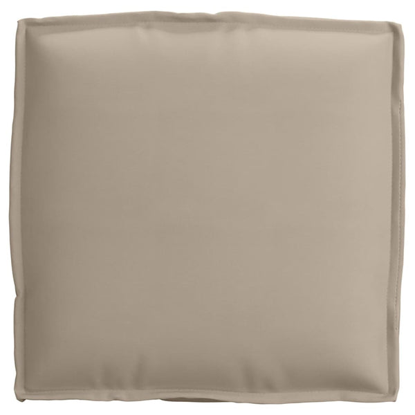 Taupe Kissen 2er Set 40x40 cm Oxford Stoff