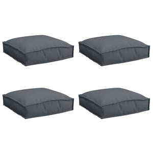 Anthrazit Kissen 4er Set 40x40 cm