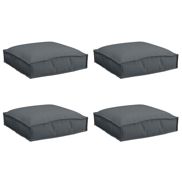 Anthrazit Kissen 4er Set 40x40 cm