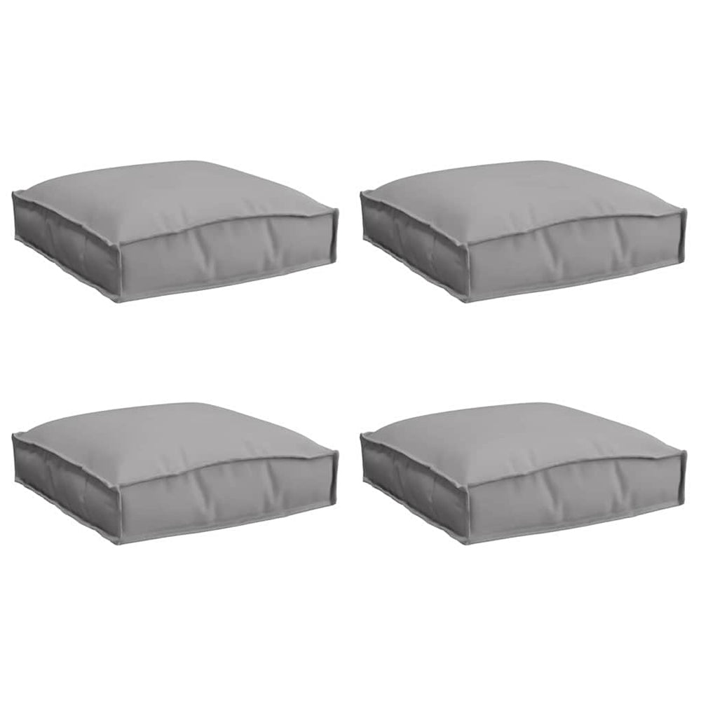 Graue Kissen 4er Set 40x40 cm Oxford-Stoff