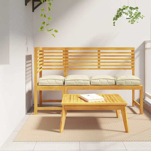 Creme Kissen 4er Set 40x40 cm