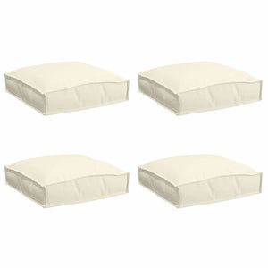 Creme Kissen 4er Set 40x40 cm