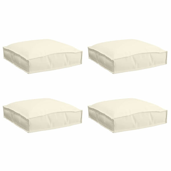 Creme Kissen 4er Set 40x40 cm