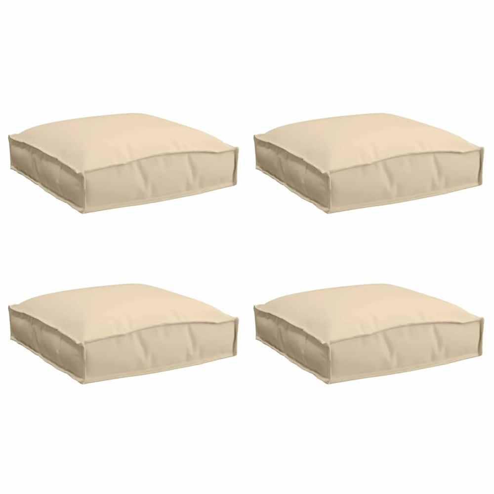Beige Kissen 4er Set, 40x40 cm
