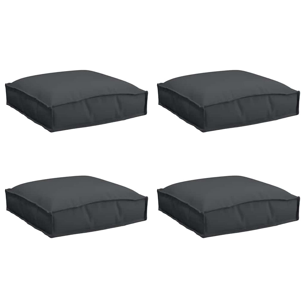Schwarze Kissen 4er-Set, 40x40 cm, Oxford-Gewebe