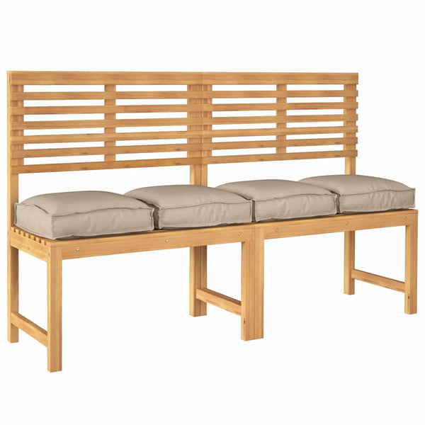 Kissen 4er Set Taupe 40x40 cm Oxford