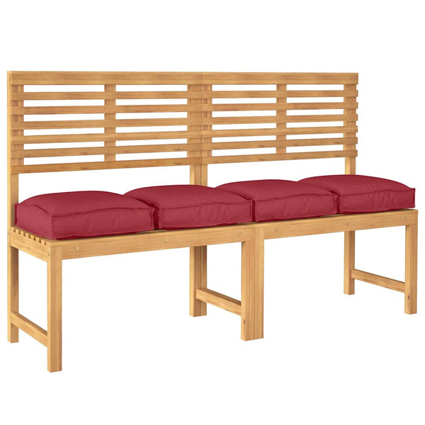 Weinrote Kissen 4er-Set, 40x40 cm, Oxford-Stoff