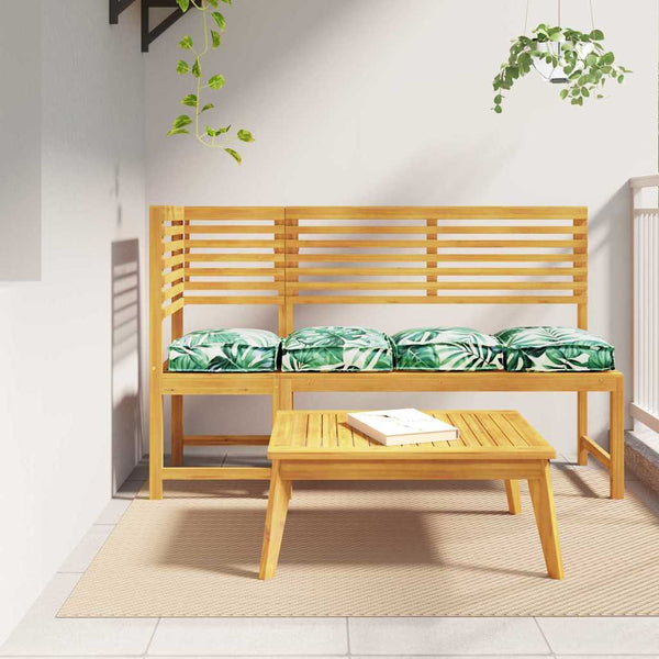 Blatt Kissen 4er-Set, Oxford-Gewebe