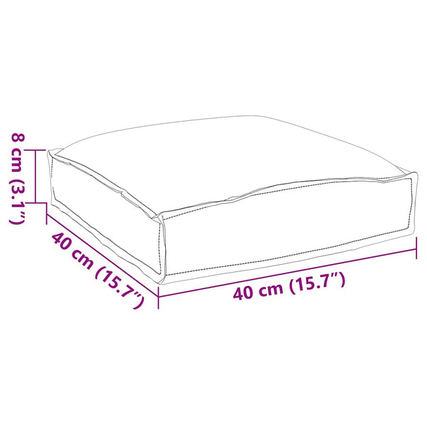 Blatt Kissen 4er-Set, Oxford-Gewebe