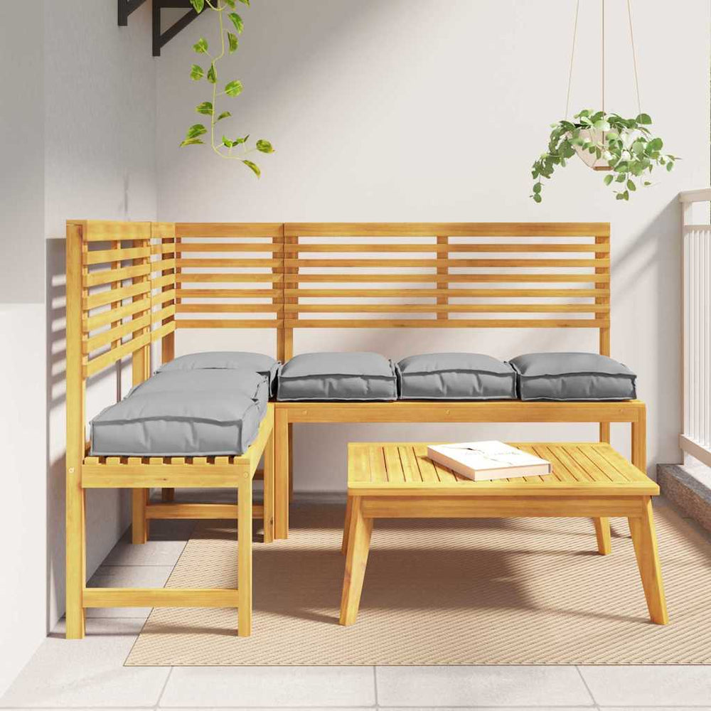 Kissen 6er Set Grau 40x40 cm Oxford-Gewebe
