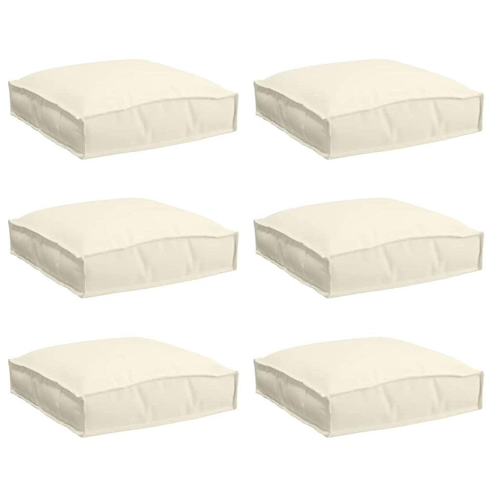 Creme Kissen 6er-Set, 40x40 cm, Oxford-Gewebe