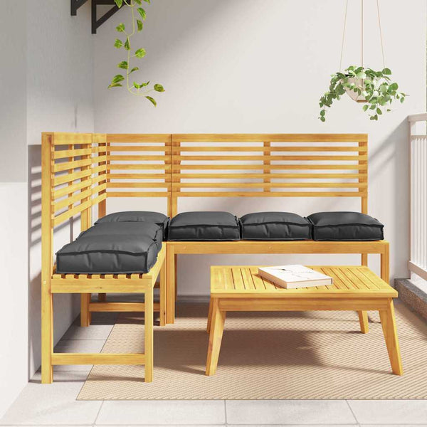 Schwarze Kissen 6er-Set, 40x40 cm