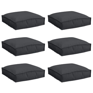 Schwarze Kissen 6er-Set, 40x40 cm