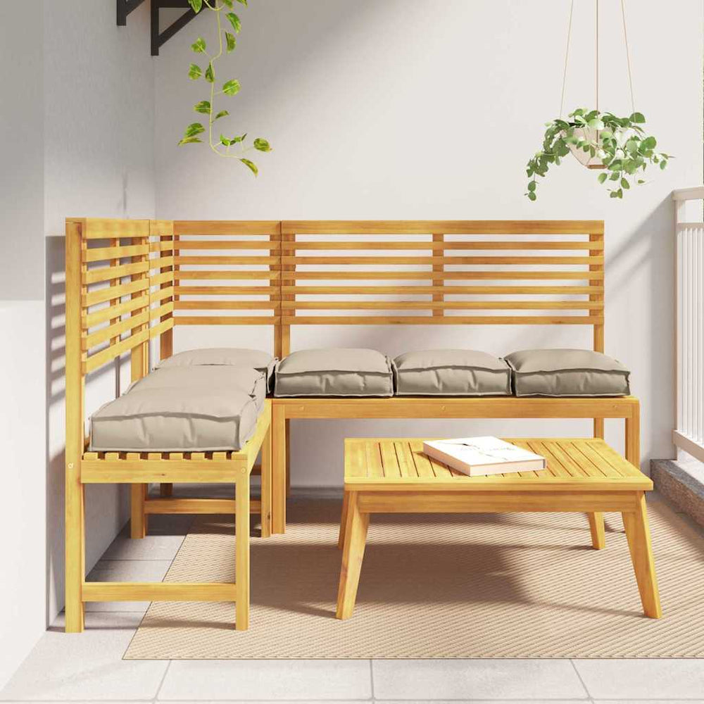 Taupe Kissen 6er Set, 40x40 cm