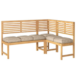 Taupe Kissen 6er Set, 40x40 cm