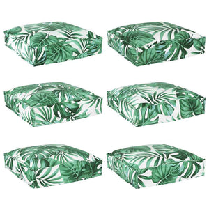 Blatt Kissen 6er Set Oxford Stoff 40x40cm