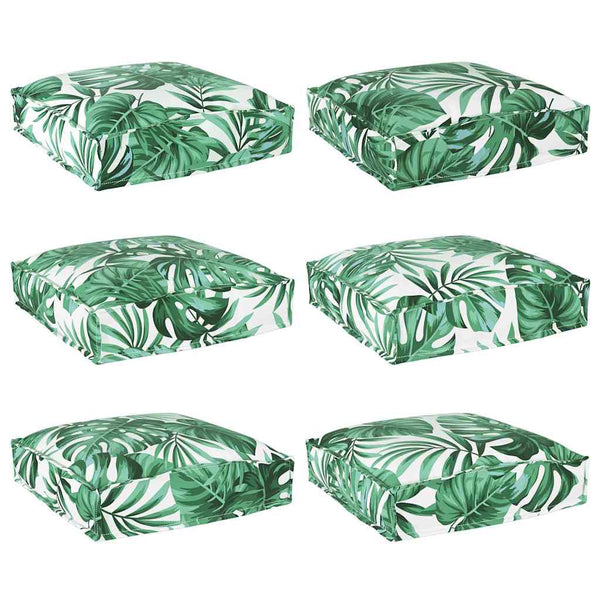 Blatt Kissen 6er Set Oxford Stoff 40x40cm