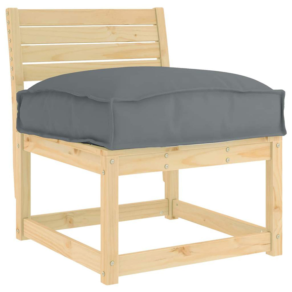 Anthrazit Kissen 60x40 cm Oxford Stoff