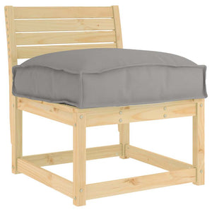 Graues Oxford Kissen 60x40