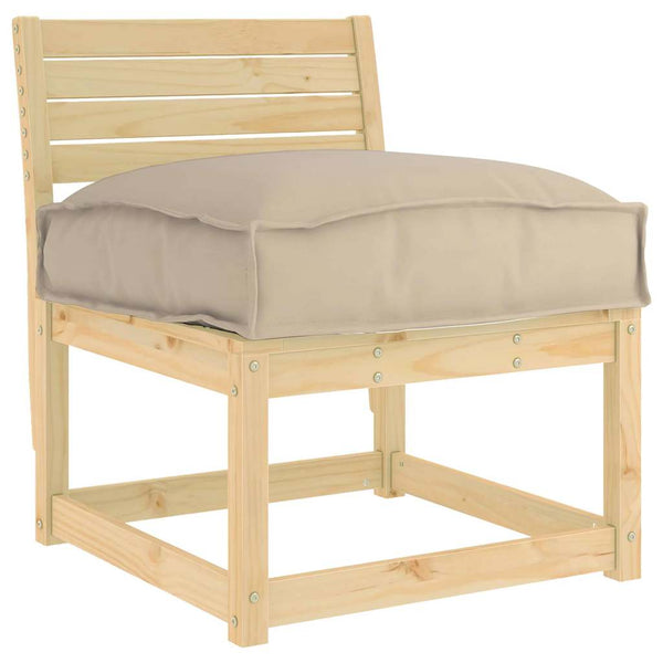 Taupe Kissen 60x40 cm Oxford-Stoff