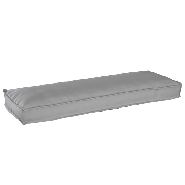 Graues Kissen 120 x 40 cm Oxford-Stoff