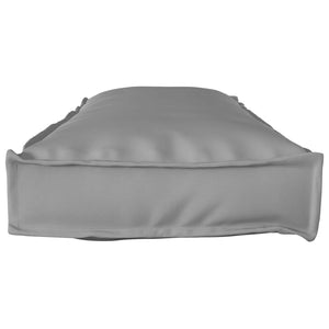 Graues Kissen 120 x 40 cm Oxford-Stoff
