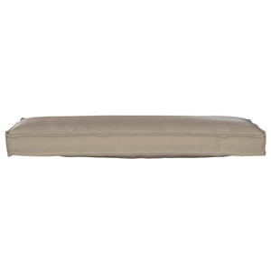 Taupe Kissen 120x40 cm Oxford-Gewebe