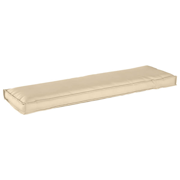 Beige Oxford Stoff Kissen 140x40