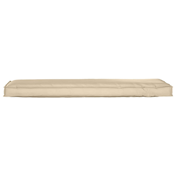 Beige Oxford Stoff Kissen 140x40