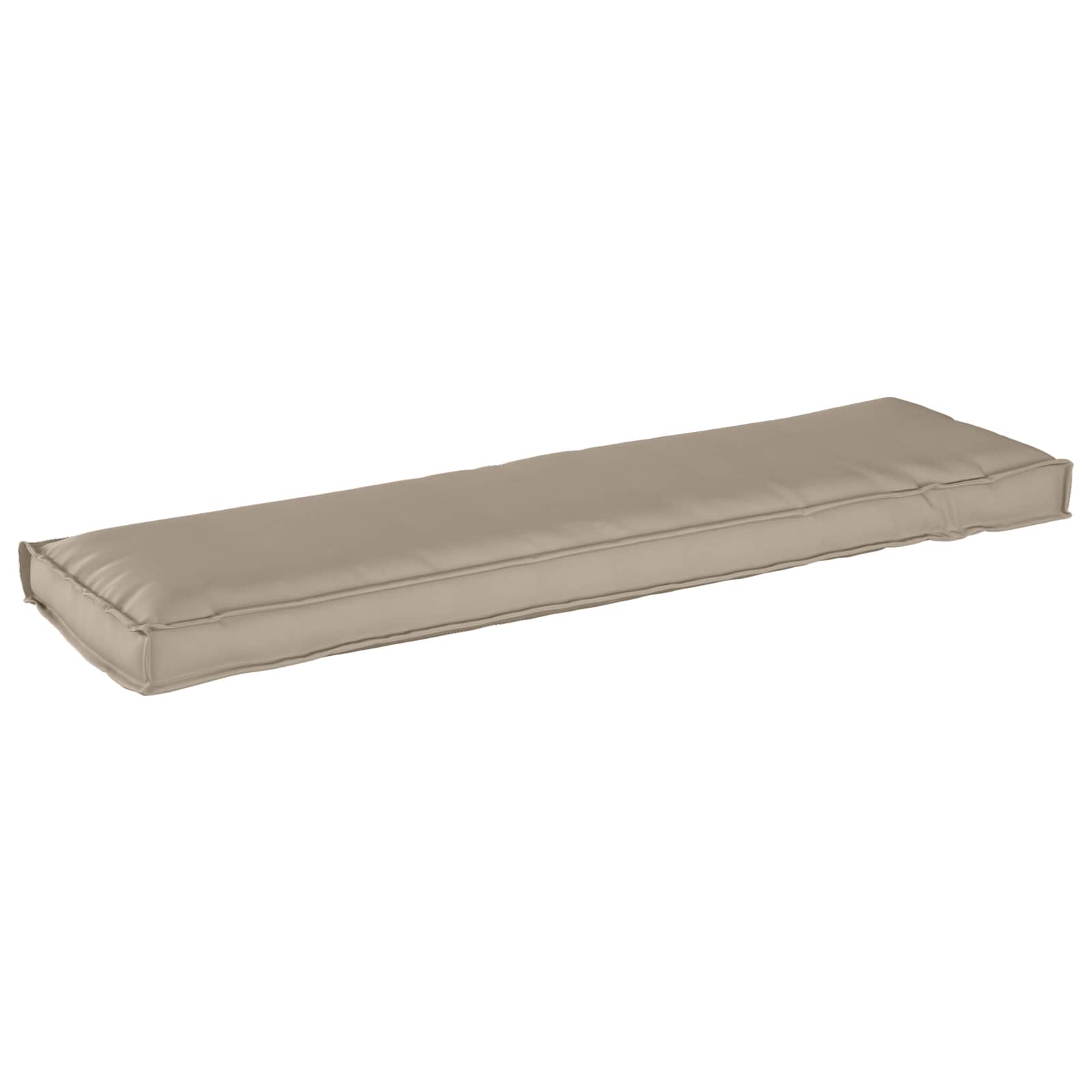 Taupe Kissen 140 x 40 cm Oxford-Gewebe