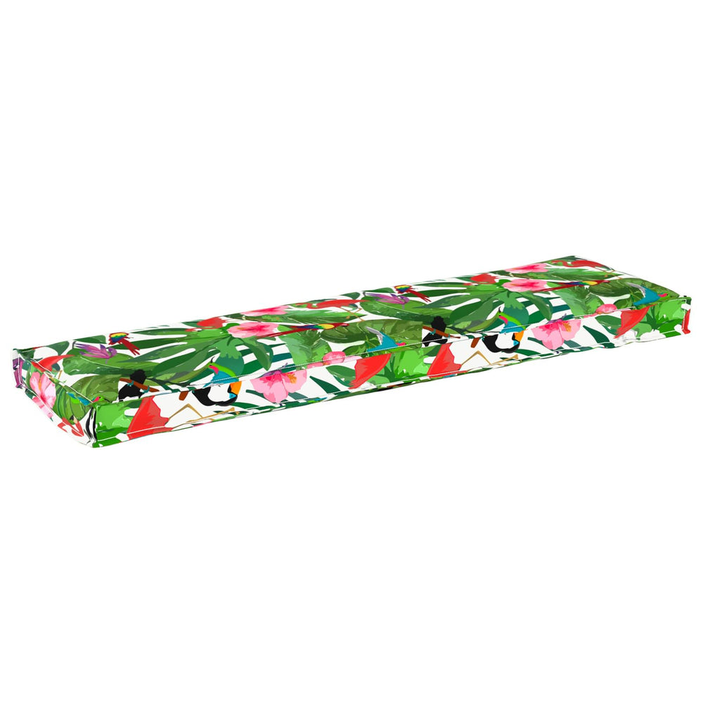 Blumenmuster Kissen Mehrfarbig 140x40 cm