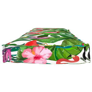 Blumenmuster Kissen Mehrfarbig 140x40 cm