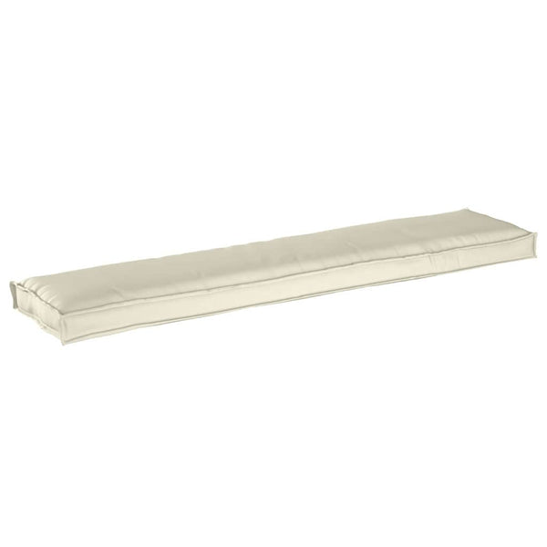 Palettenkissen Creme 180x40 Oxford-Stoff