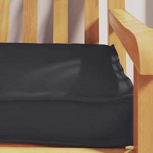 Schwarzes Palettenkissen 180 x 40 cm