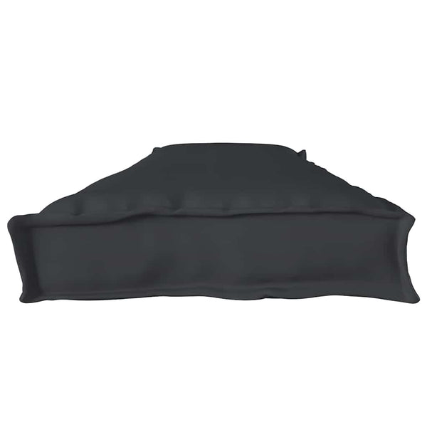 Schwarzes Palettenkissen 180 x 40 cm