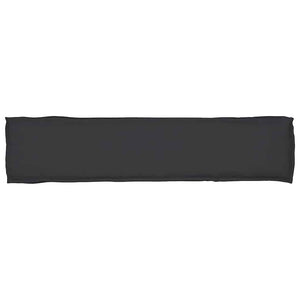 Schwarzes Palettenkissen 180 x 40 cm